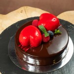 Торт Шоколадный два сердца